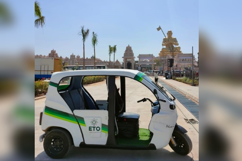 ETO Motors deploys three-wheeler EVs’ at the ‘Statue of Equality’ in Hyderabad