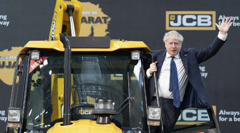 Boris Johnson opens new factory as JCB goes for growth