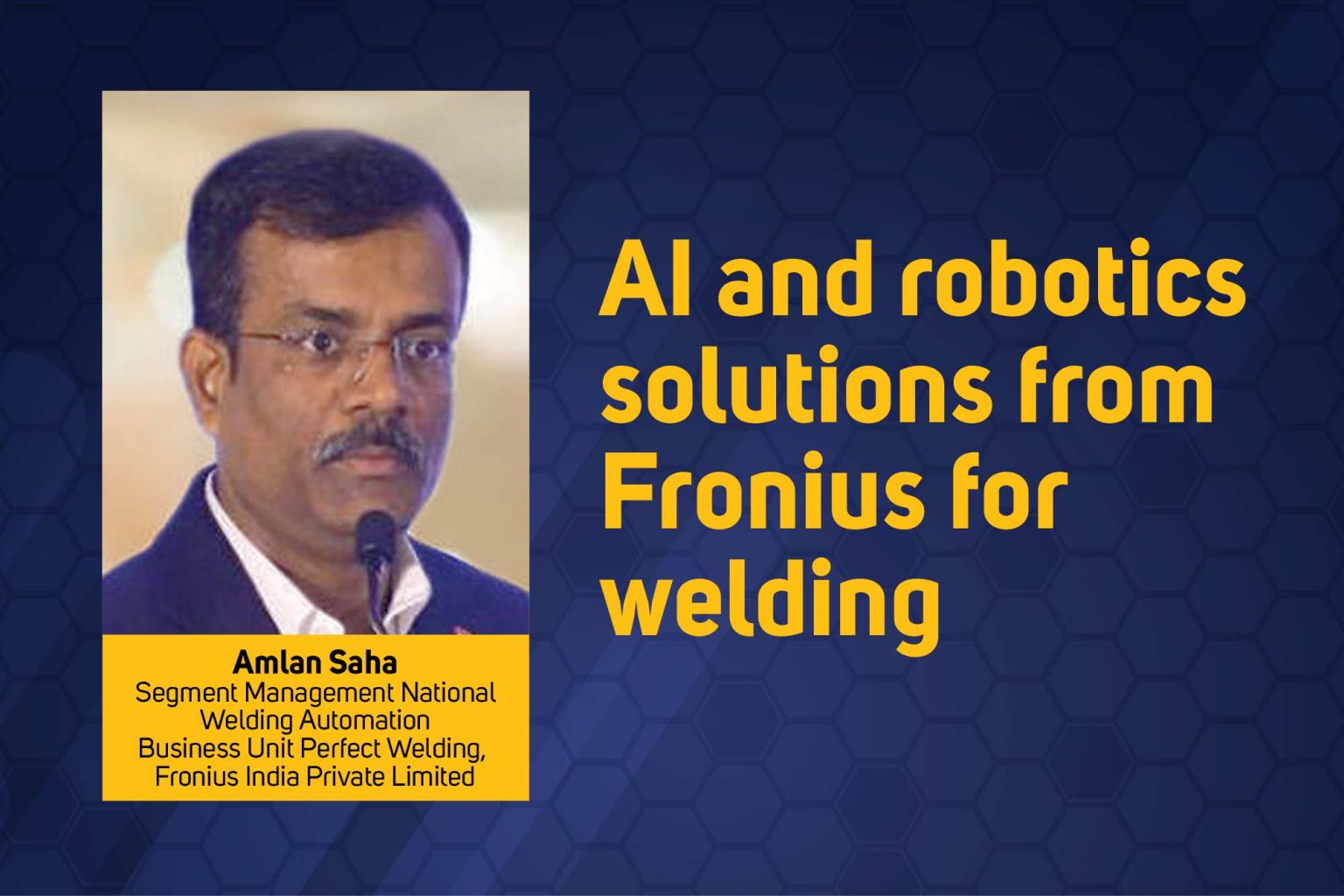 AI and robotics solutions from Fronius for welding | OEM Update