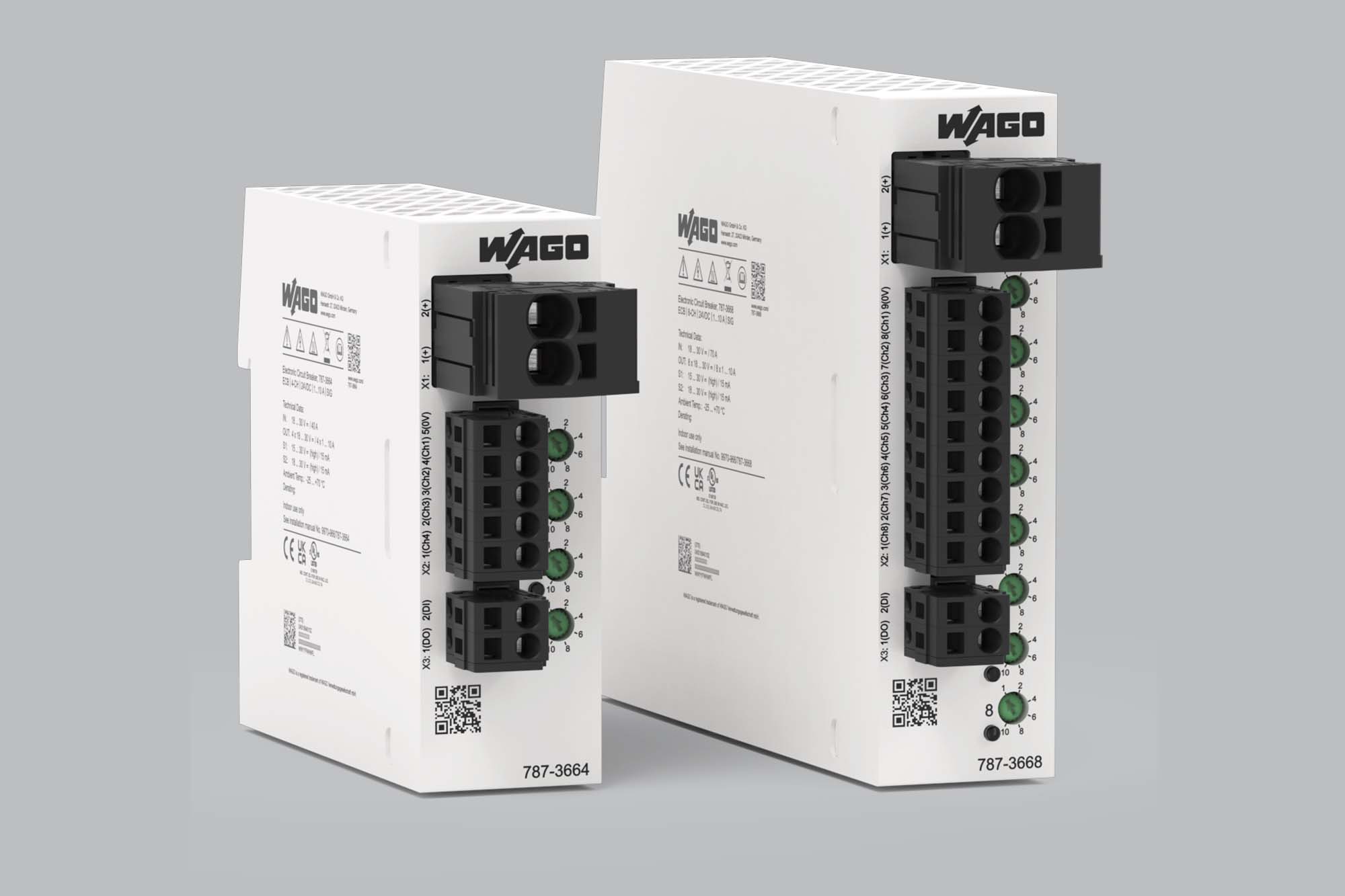 WAGO presents multi-channel electronic circuit breakers