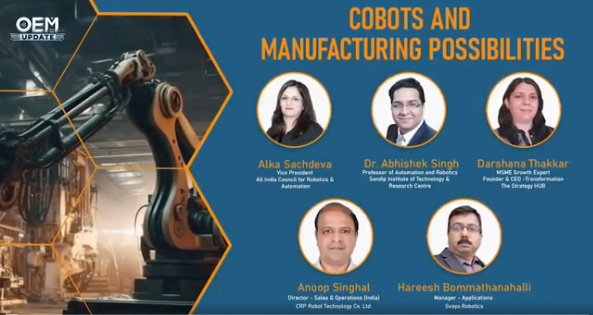 Cobots and Manufacturing Possibilities | OEM Update Magazine | Panel Discussion