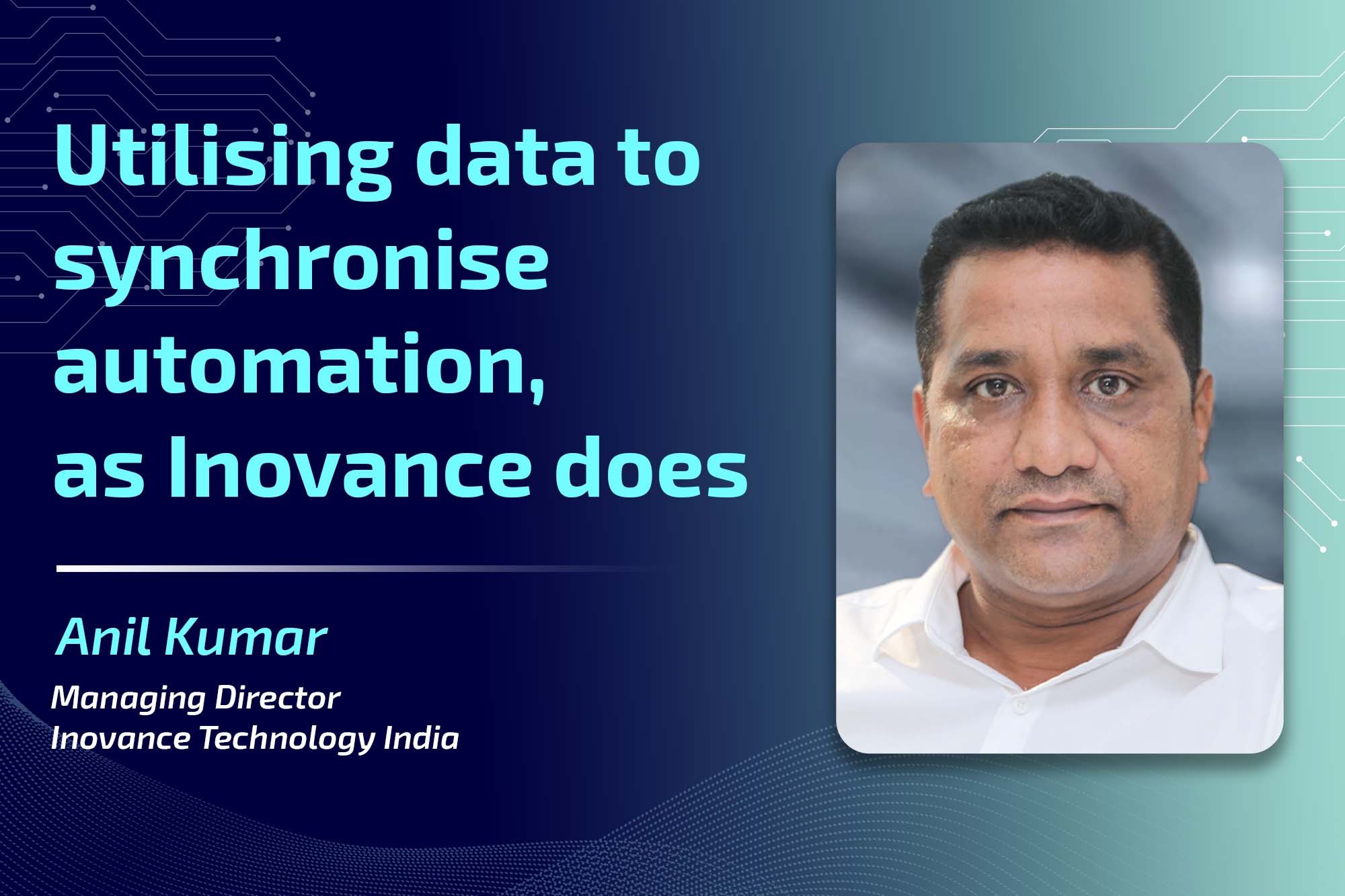 Utilising data to synchronise automation, as Inovance does